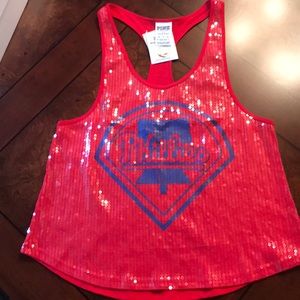 VS sequin Phillies top